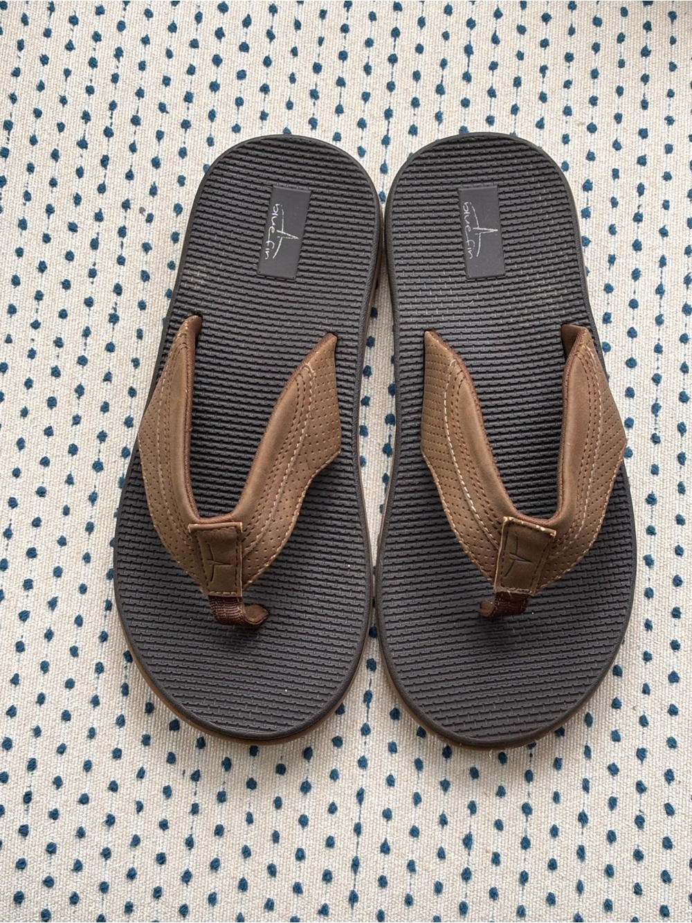 Kids Brown Flip Flop Sandals - Comfortable Casual Thongs
